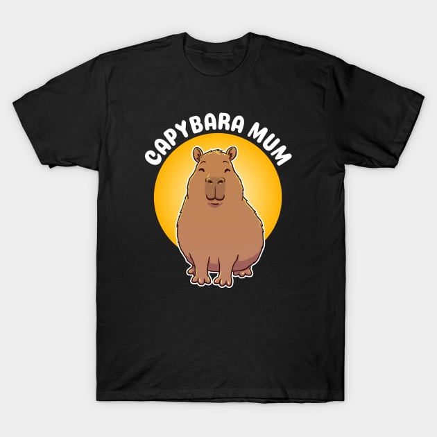 Cute Capybara Mum T-Shirt by capydays